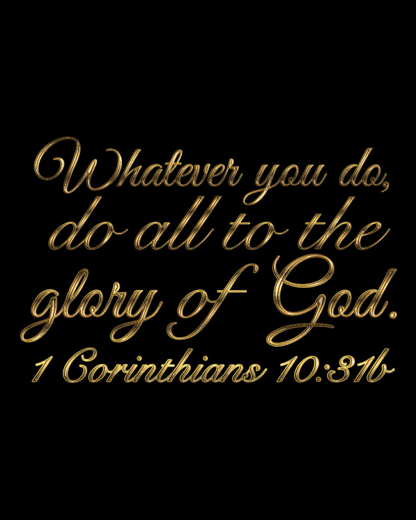1Corinthians 10:31b