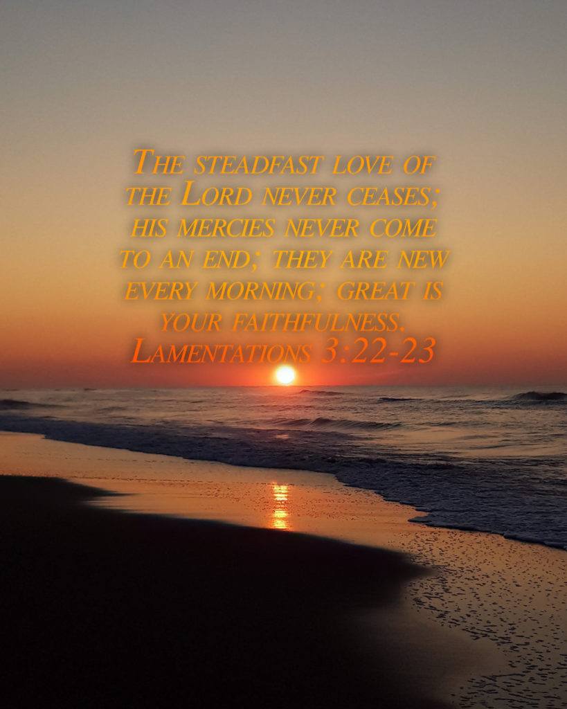 Lamentations 3:22-23