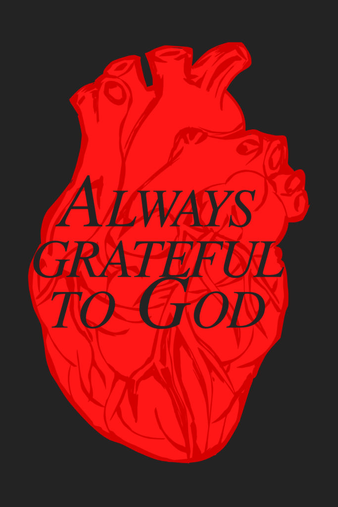 Always grateful to God