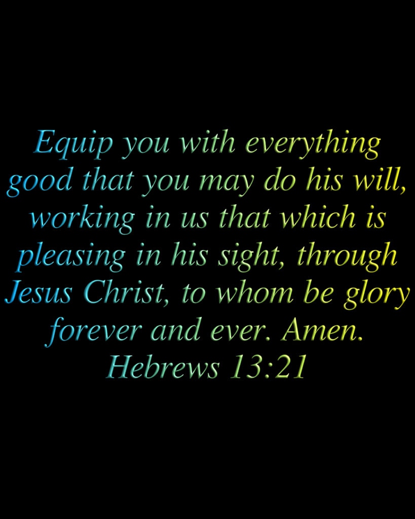 Hebrews 13:21