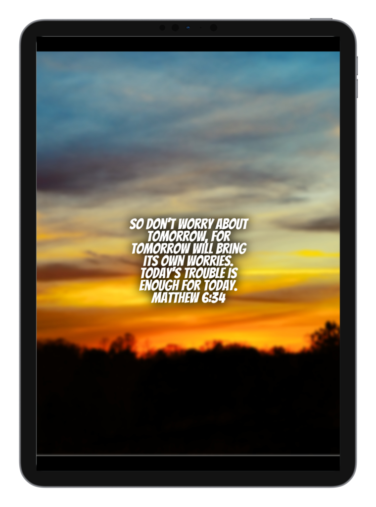 Luke 2:10-11 Matthew 6:34
