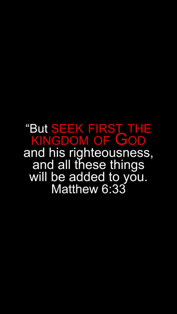 Matthew 6 33m