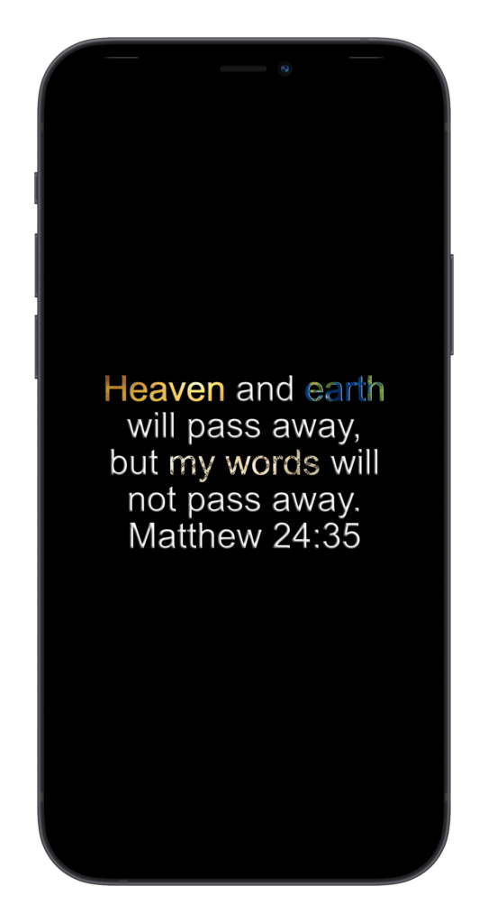 Matthew 24:35 by Biblical Wallpapers