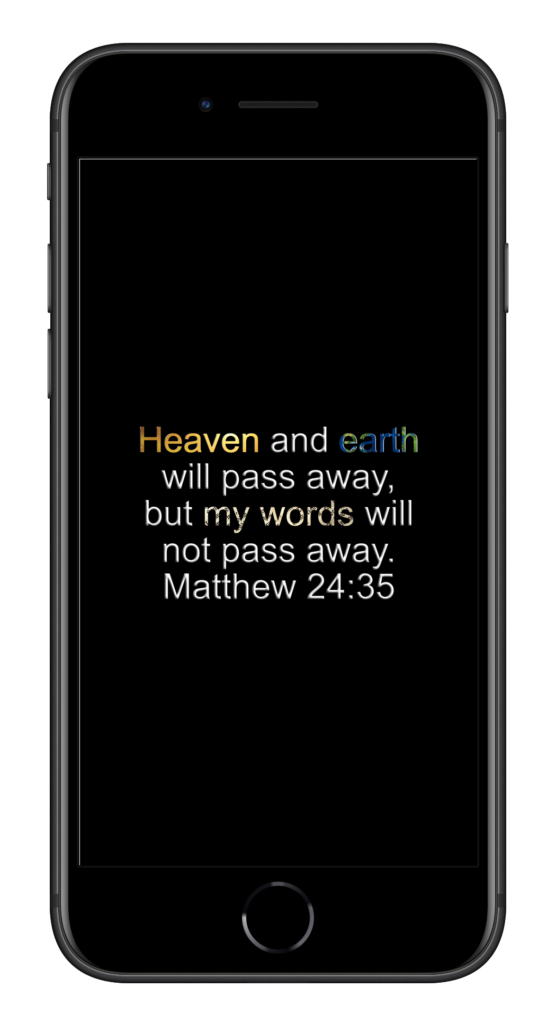 Matthew 24:35 by Biblical Wallpapers