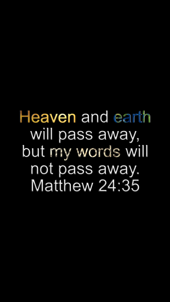 Matthew 24 35mh