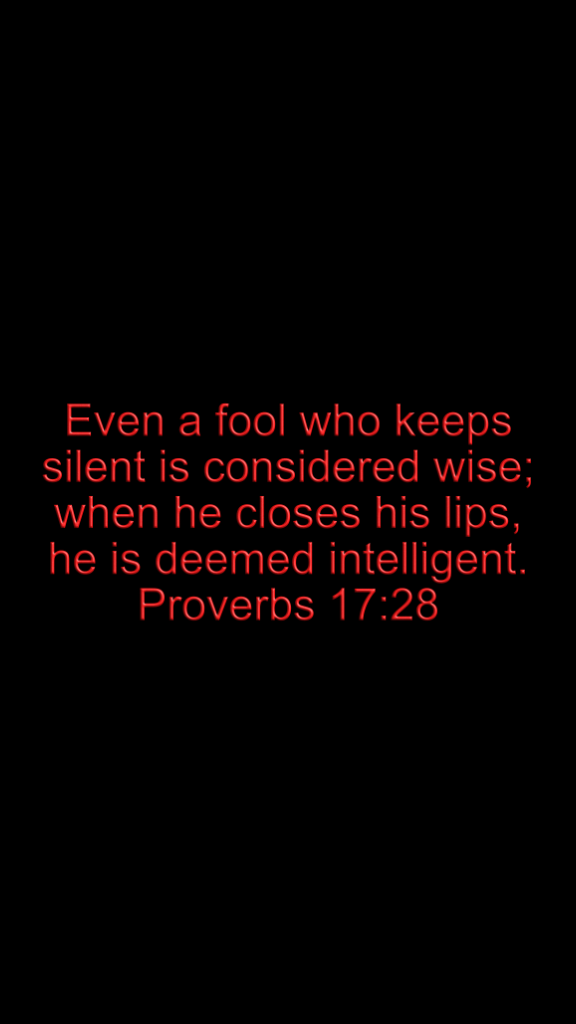 Proverbs 17 28mh