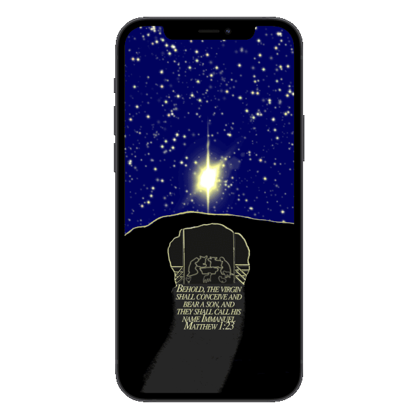 Matthew 1:23 by Biblical Wallpapers  Christian Christmas Wallpapers