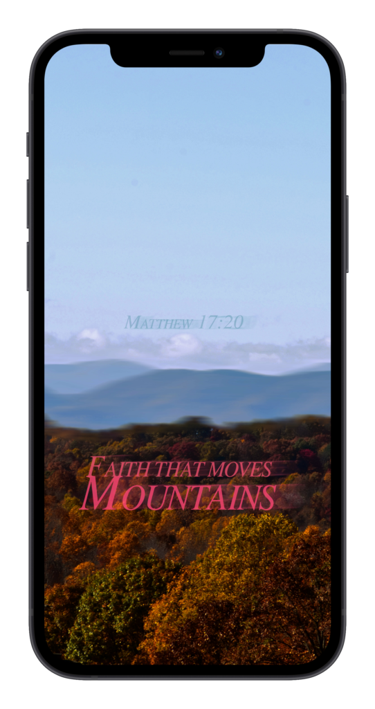 Faith that moves Mountains
