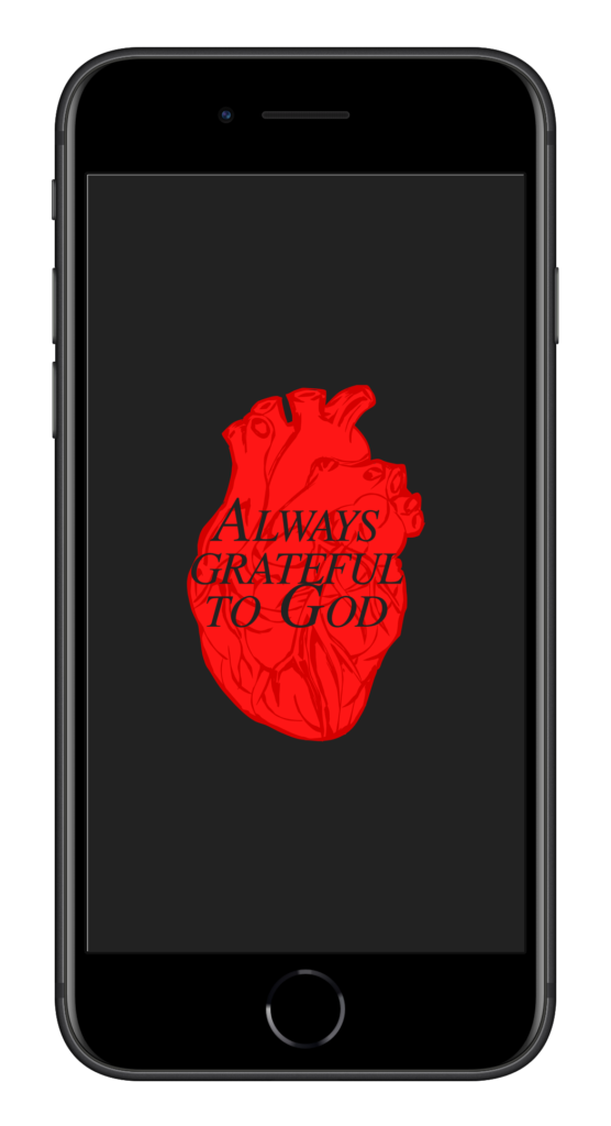 Luke 2:10-11 Always graitful to Godm iphoneseblack portrait