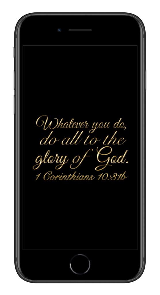 1 Corinthians 10:31b