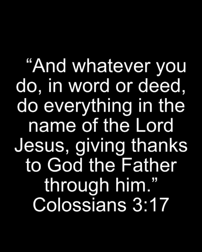 Colossians 3:17