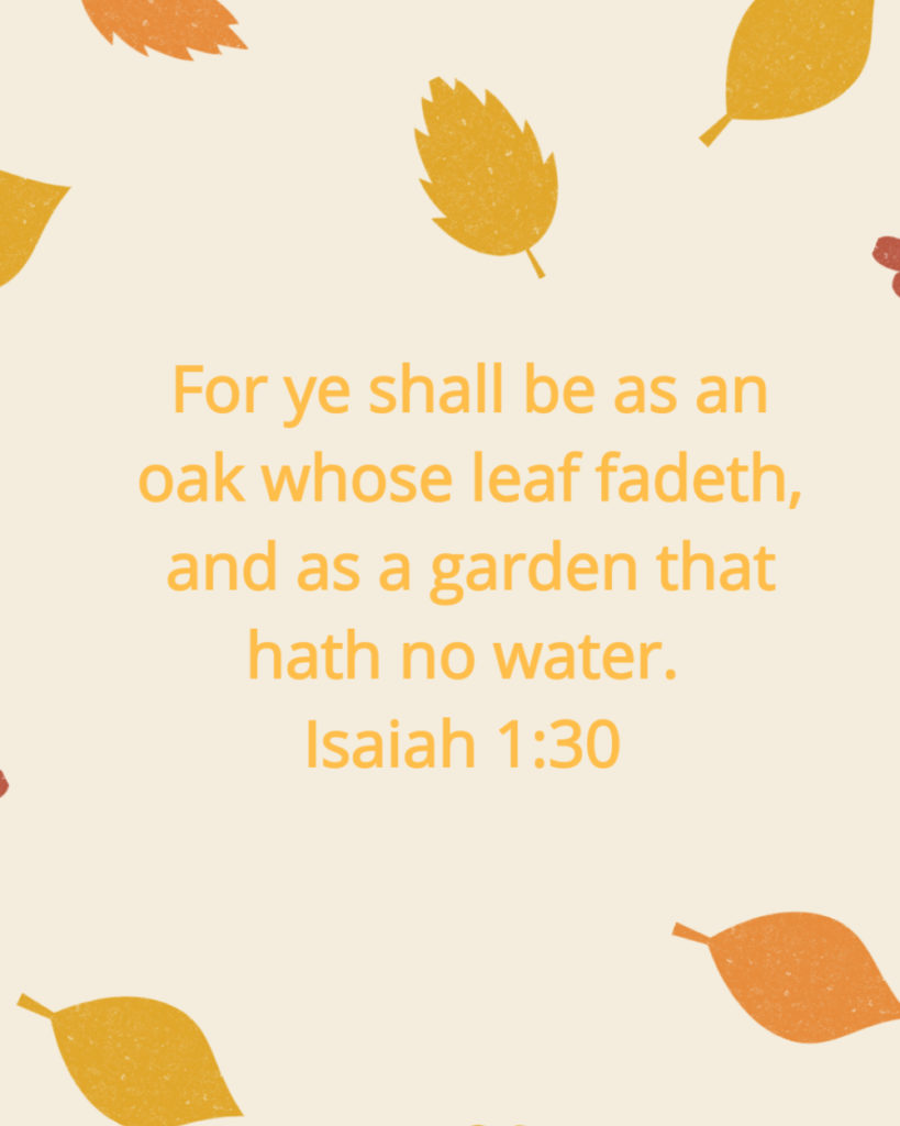Isaiah 1 30