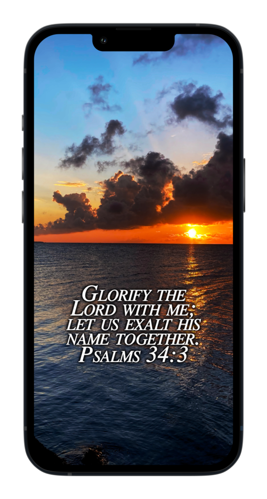 “Glorify the Lord with me; let us exalt his name together.”
‭‭Psalms‬ ‭34:3