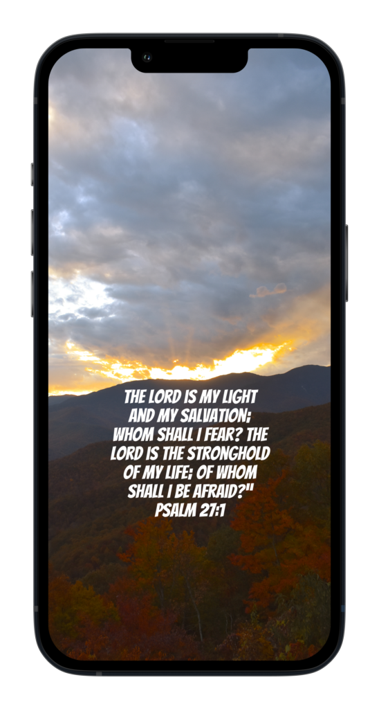 “The Lord is my light and my salvation; whom shall I fear? The Lord is the stronghold of my life; of whom shall I be afraid?”
‭‭Psalm‬ ‭27:1‬ 